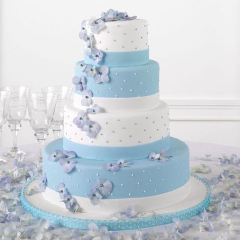 Baby Blue Wedding Cake Posted in cakes wedding